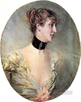 The Countess Ritzer genre Giovanni Boldini Oil Paintings